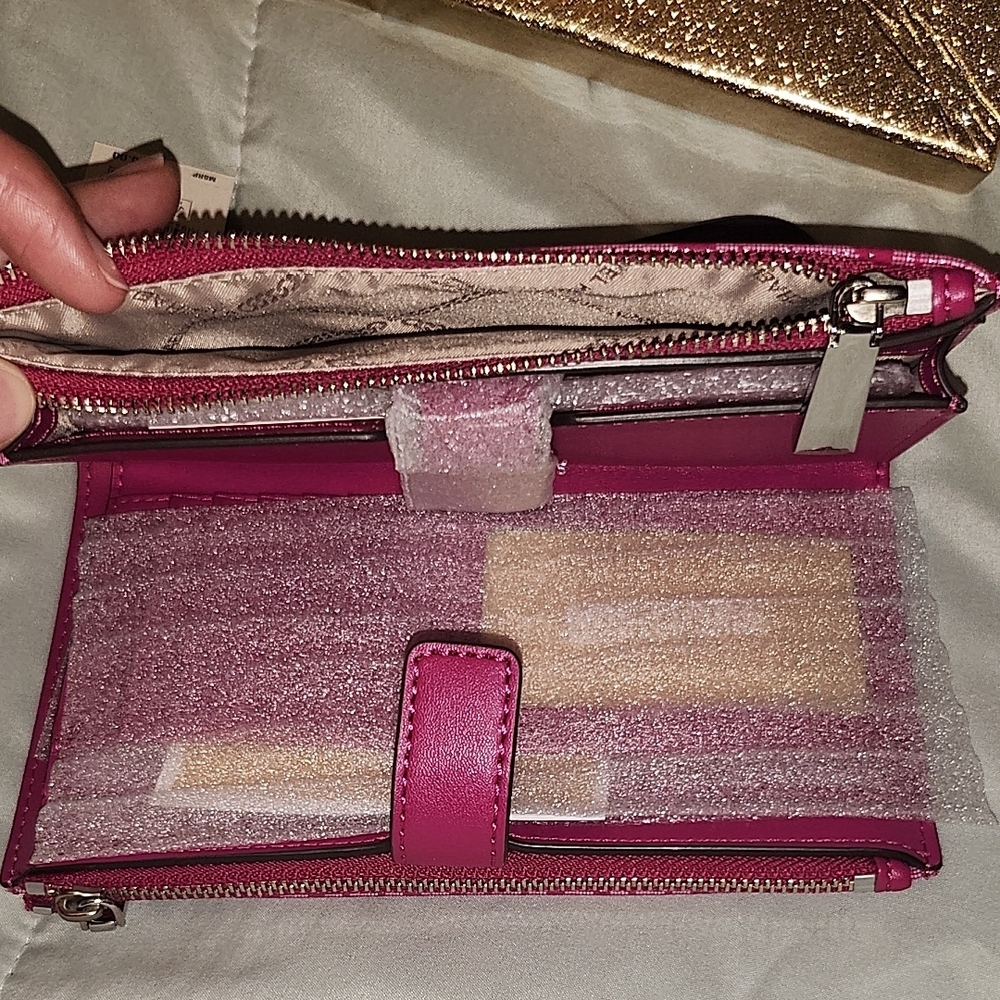 Michael Kors Pink Clutch with Signature Monogram - Picture 5 of 7